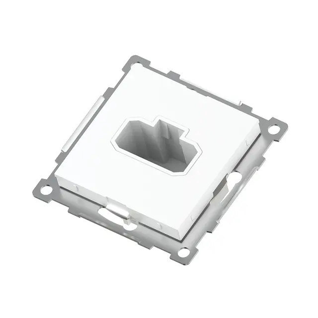 DCL kontakt 6A innfelt u/ramme hvit 