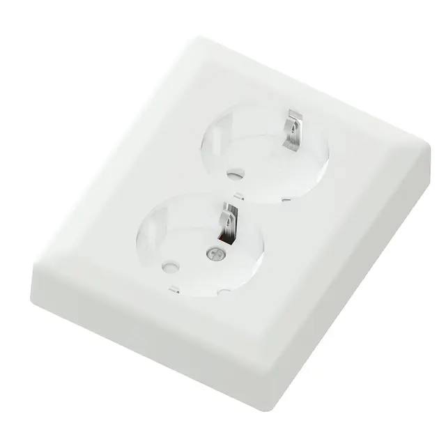 Dobbel stikk innfelt polarhvit 16/j 