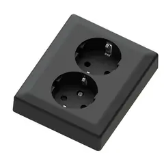 Dobbel stikk innfelt sort 16/j