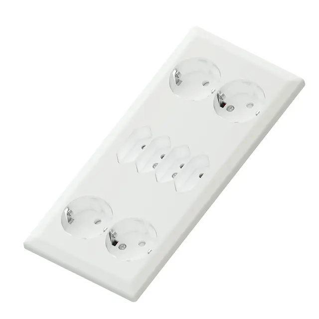 8-vei stikk 4+4 1,5 innfelt hvit 16/j 