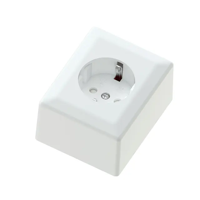 Enkel stikk. påvegg 16A+/j polarhvit 