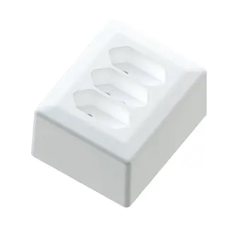 3-vei Euro stikk. påvegg 6A+/j polarhvit
