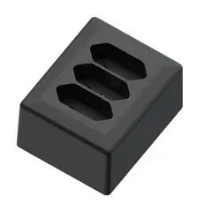 3-vei Euro stikk. påvegg 6A+/j sort