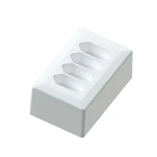 4-vei Euro stikk. påvegg 6A+/j polarhvit