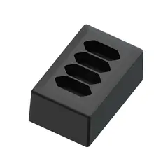 4-vei Euro stikk. påvegg 6A+/j sort