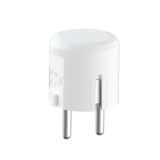 Støpsel 16A m/ side hvit IP20