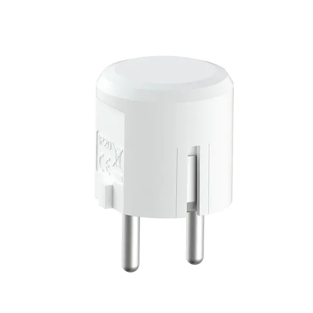 Støpsel 16A m/ side hvit IP20 