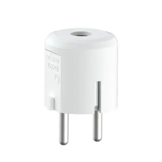 Støpsel 16A m/ topp hvit IP20