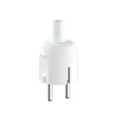 Støpsel PVC 16A m/ topp hvit IP20