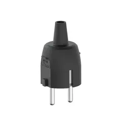 Støpsel PVC 16A m/ topp sort IP20