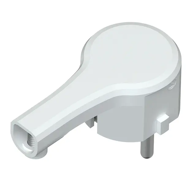 Støpsel lavtbyggende 16A side hvit IP20 