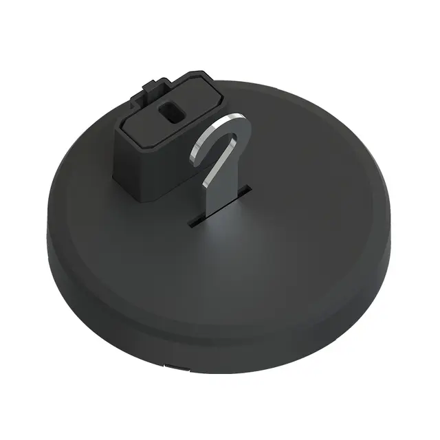 DCL m/støpsel og krok. Påvegg sort 6A 83mm M4 