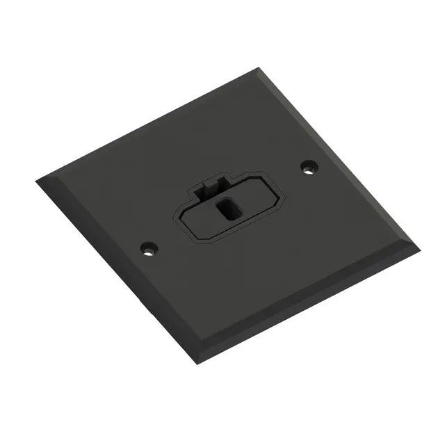 DCL stikk med støpsel sort 6A firkantet 