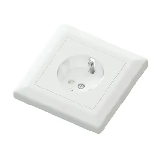 Enkel stikk innfelt polarhvit 16/j